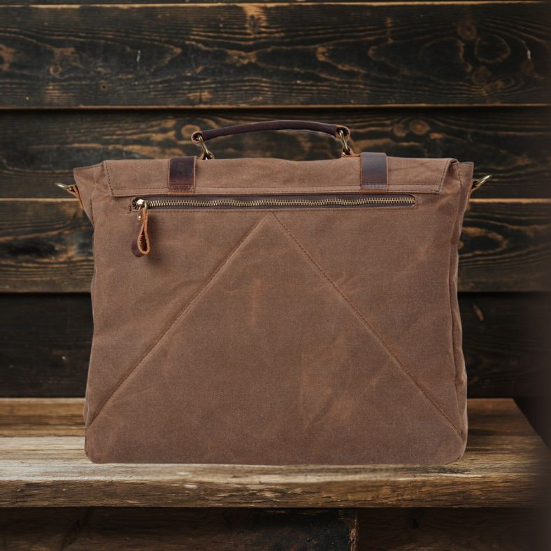 BRUGES | Messenger Bag aus Canvas und Leder