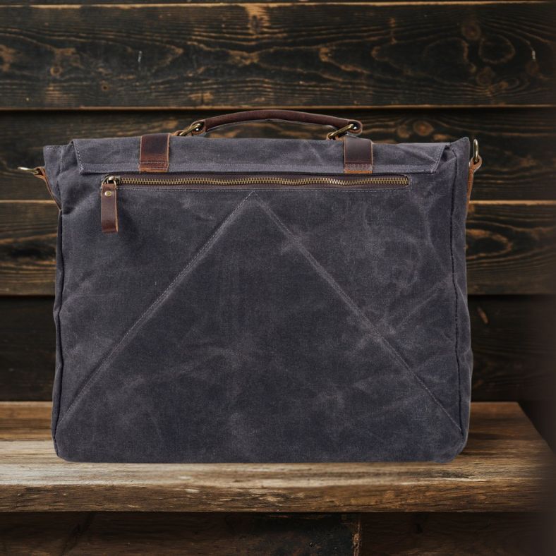 BRUGES | Messenger Bag aus Canvas und Leder