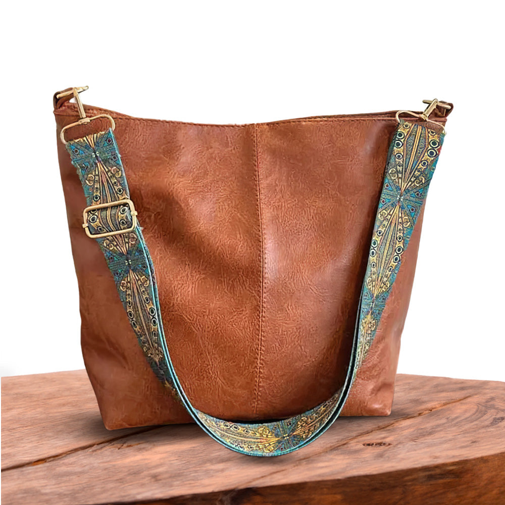 Gretas - Vintage Leder-Schultertasche