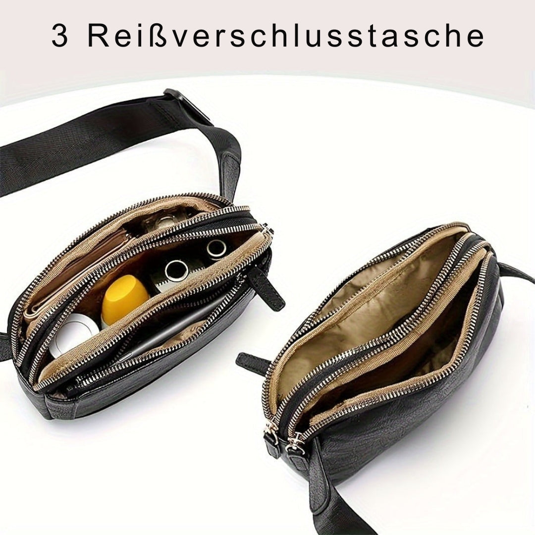 Mariska – Sportliche Leder Umhängetasche