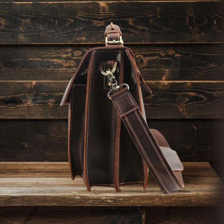 COLMAR | Umhängetasche aus braunem Leder