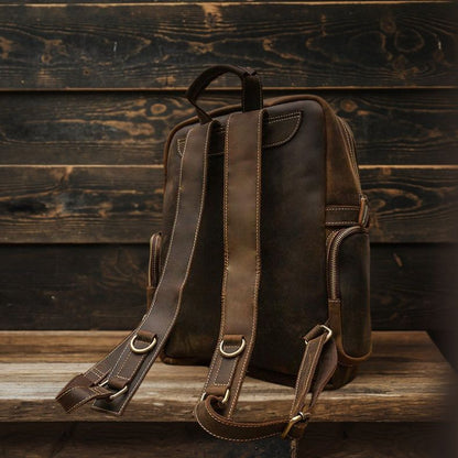 BASEL | Brauner Lederrucksack