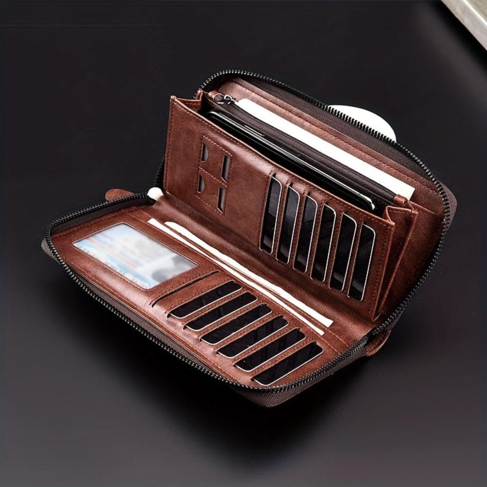 Annalori – RFID Leder Reißverschluss Clutch