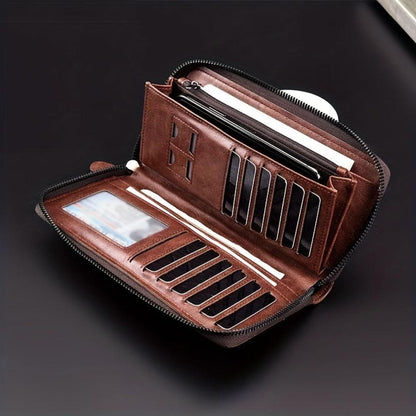 Annalori – RFID Leder Reißverschluss Clutch