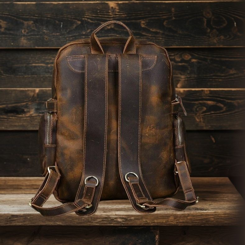BASEL | Brauner Lederrucksack