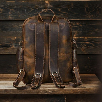 BASEL | Brauner Lederrucksack