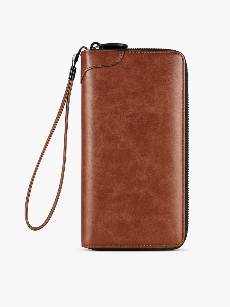 Annalori – RFID Leder Reißverschluss Clutch