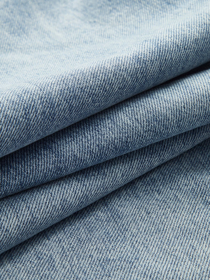 Asymmetric Waist Wide-Leg Jeans