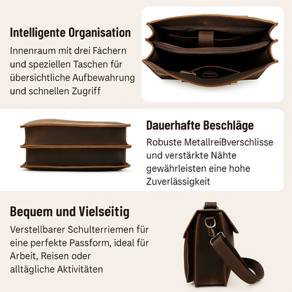 COLMAR | Umhängetasche aus braunem Leder