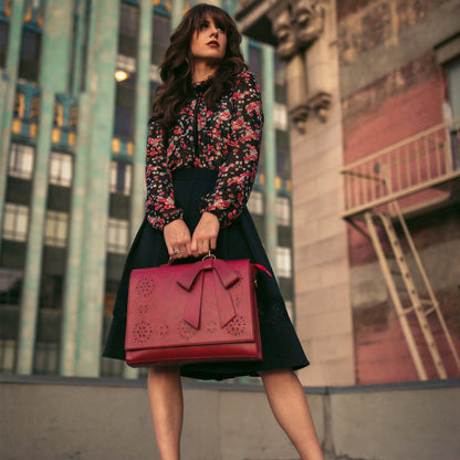 Bernadetti – Schleifen-Satchel Handtasche