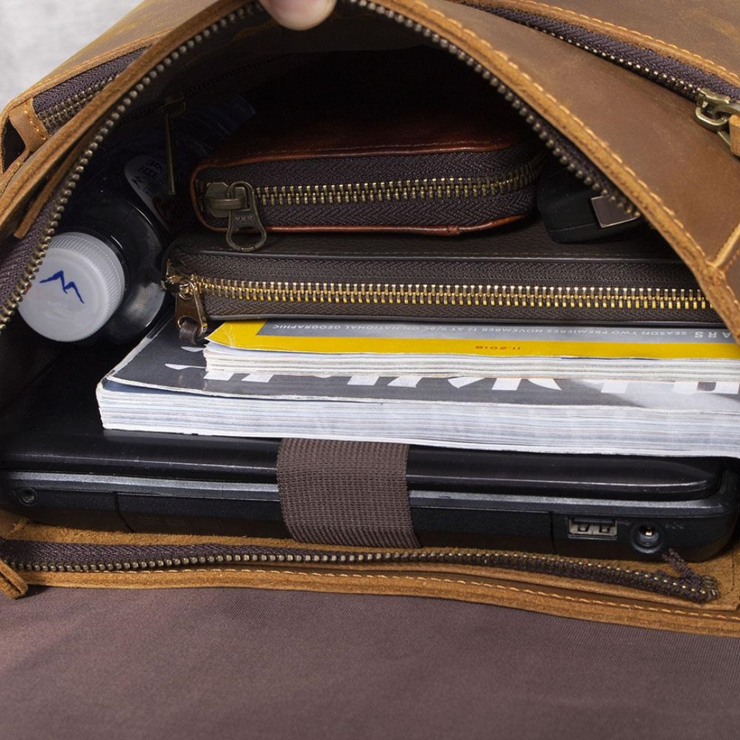 LUGANO | Sac à Dos en Cuir d'Affaires