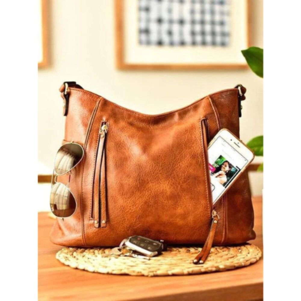 Annette – Vintage Leder Schultertasche
