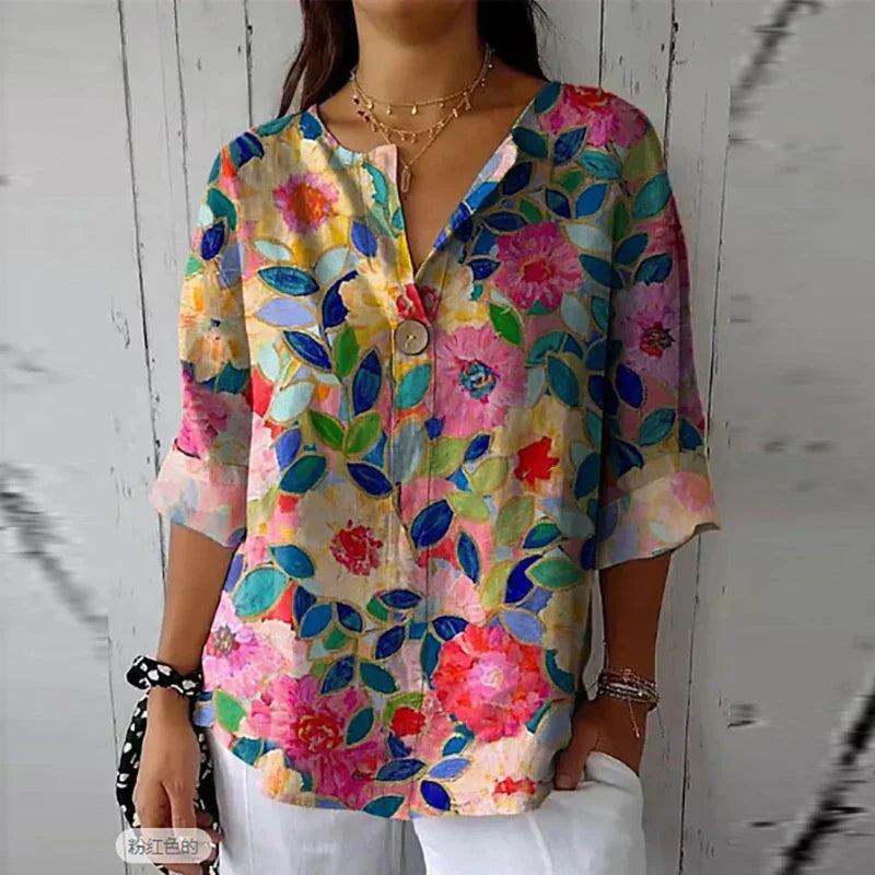 Marilena – Florale Vintage-Bluse