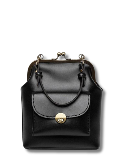 Margareta – Vintage Kussverschluss Schultertasche