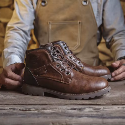 Eisenhart | Leder-Schnürstiefeletten