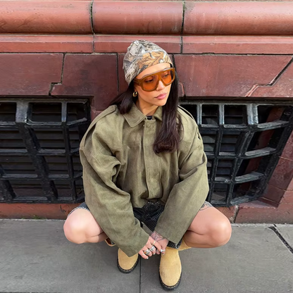 Isabella | Elegante Wildlederjacke für einen stilvollen Look