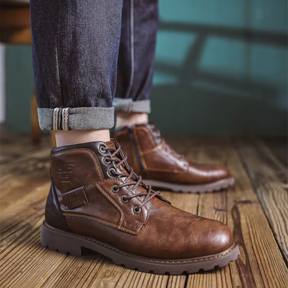 Eisenhart | Leder-Schnürstiefeletten