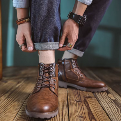 Eisenhart | Leder-Schnürstiefeletten