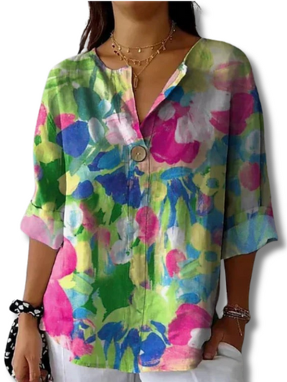 Marilena – Florale Vintage-Bluse