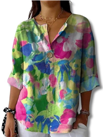 Marilena – Florale Vintage-Bluse