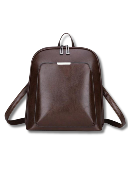 Leandra - Klassischer Doppelreißverschluss-Rucksack