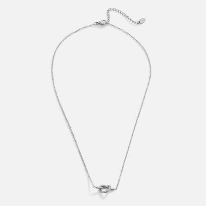 Adela Silver Knot Necklace