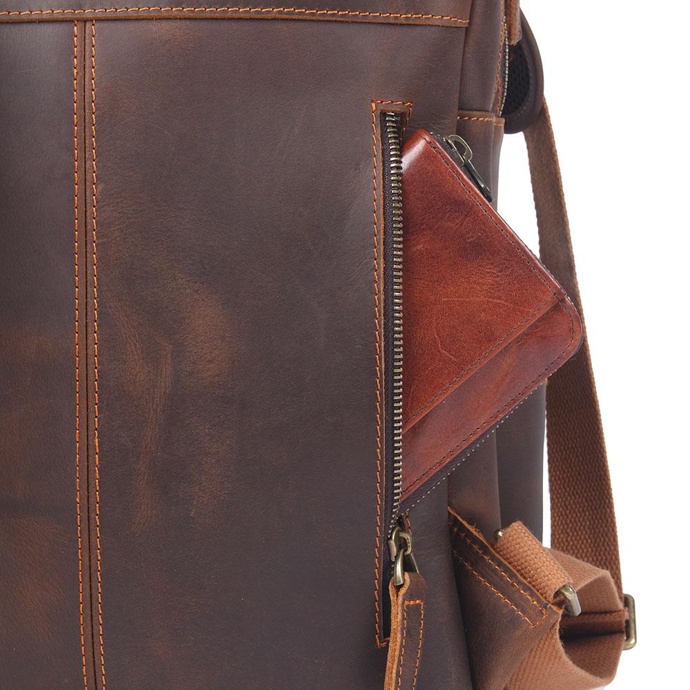 BIEFELD | Brauner Lederrucksack