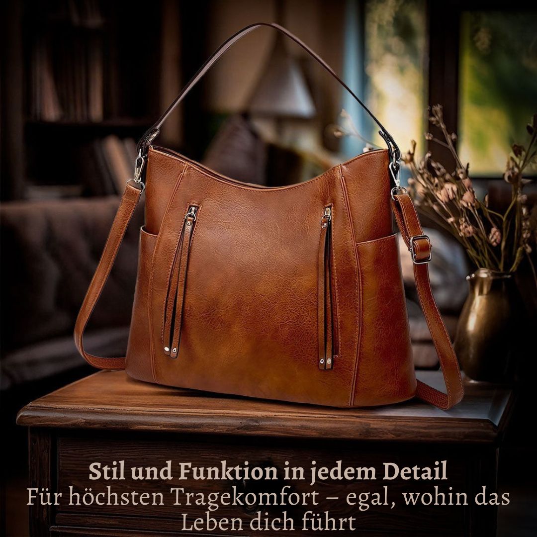 Frida - Elegance Leder Crossbody Handtasche