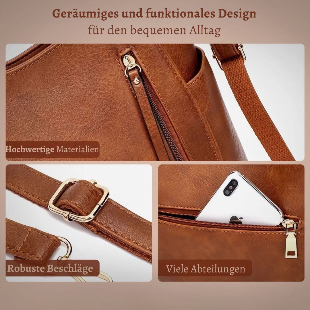 Frida - Elegance Leder Crossbody Handtasche