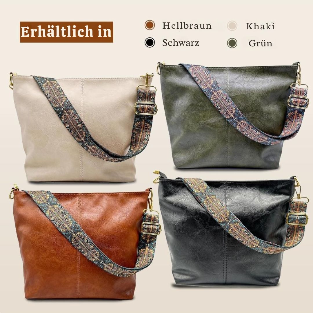 Gretas - Vintage Leder-Schultertasche