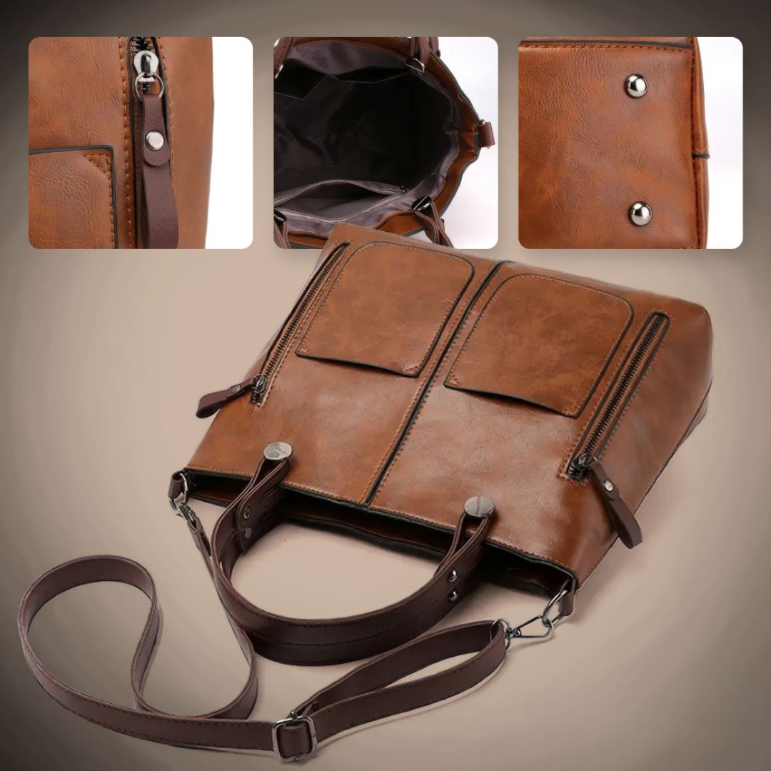 Daniela - Schultertasche aus Echtleder