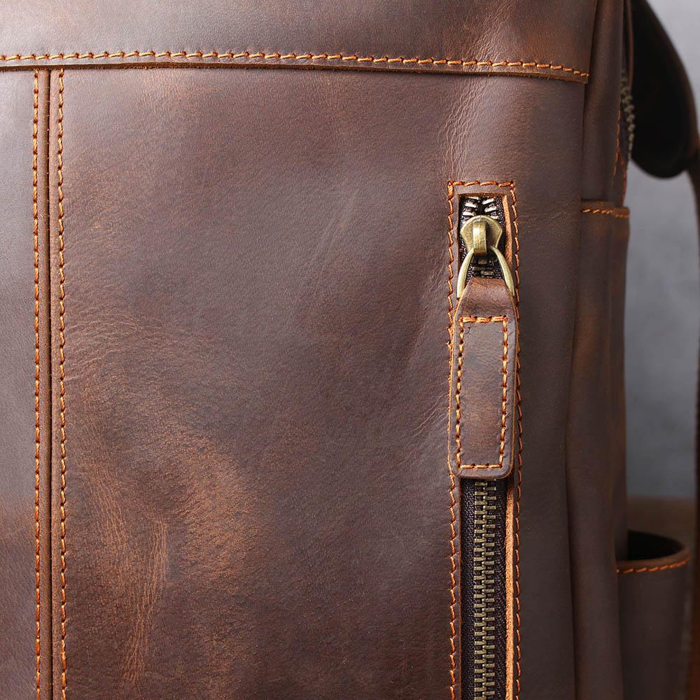 BIEFELD | Brauner Lederrucksack