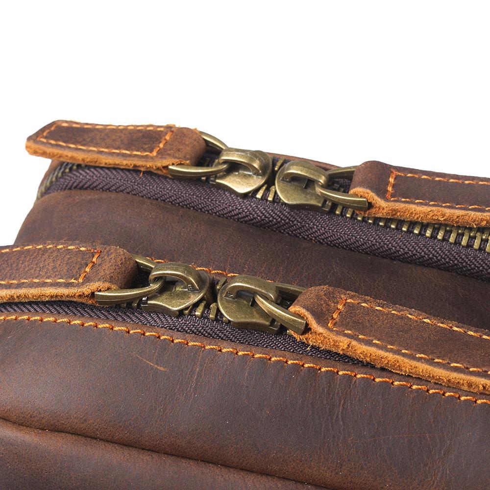 BIEFELD | Brauner Lederrucksack