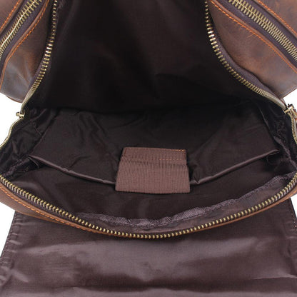 BIEFELD | Brauner Lederrucksack