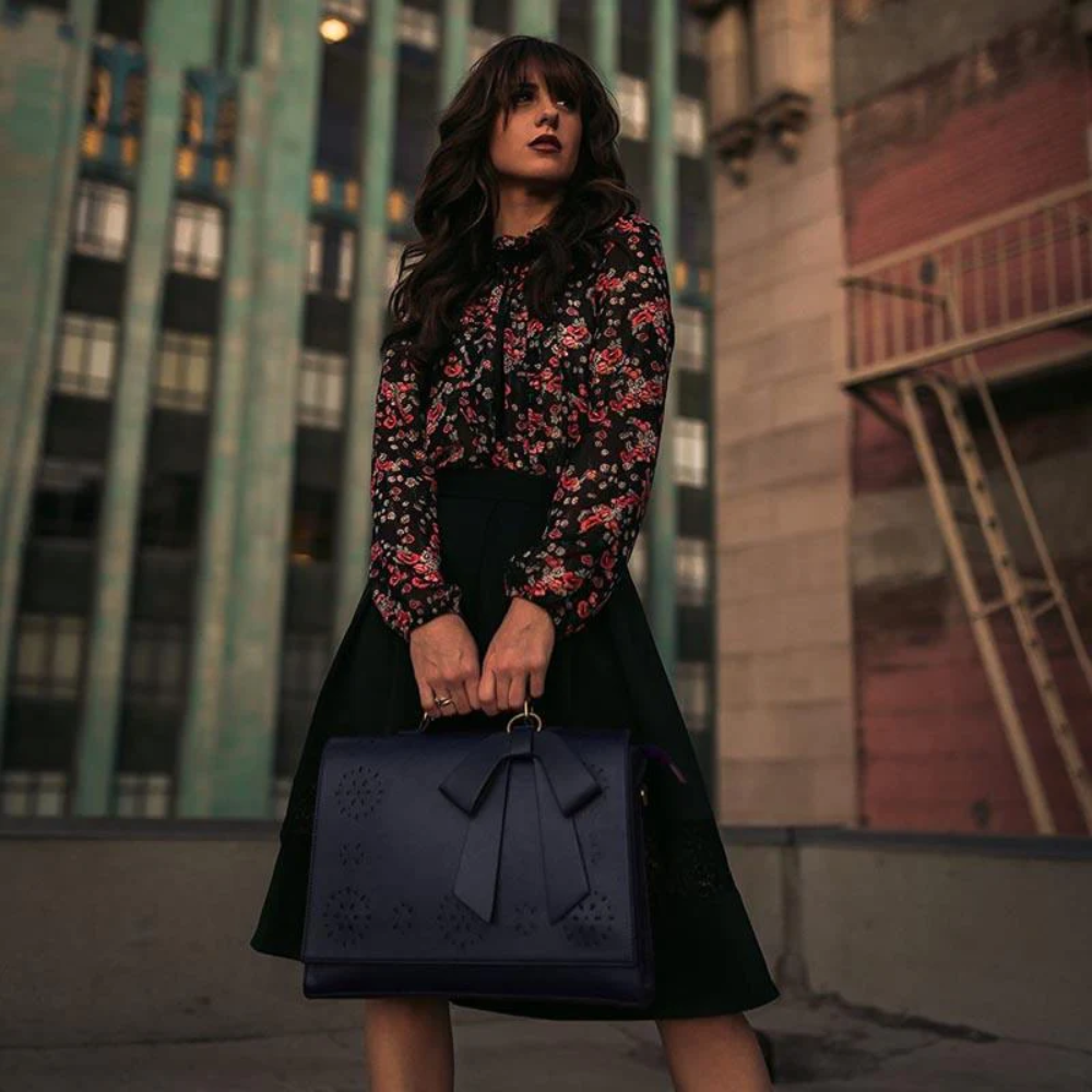 Bernadetti – Schleifen-Satchel Handtasche